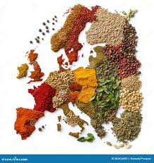 European Union flag beside dried herbs and botanical extracts representing EU market entry for Indian ingredients