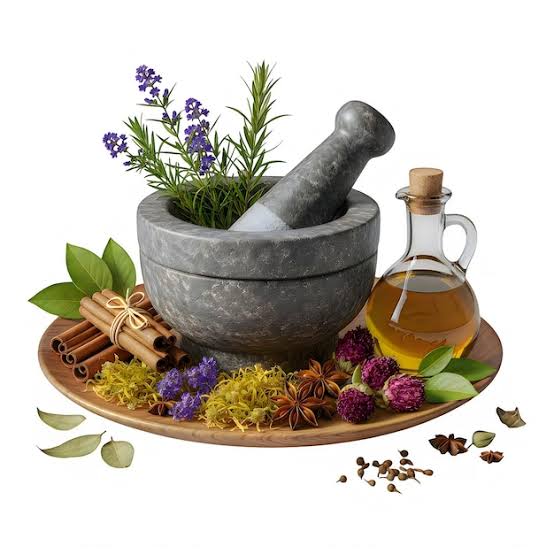 International buyer reviewing herbal ingredient samples and documentation from an Indian supplier